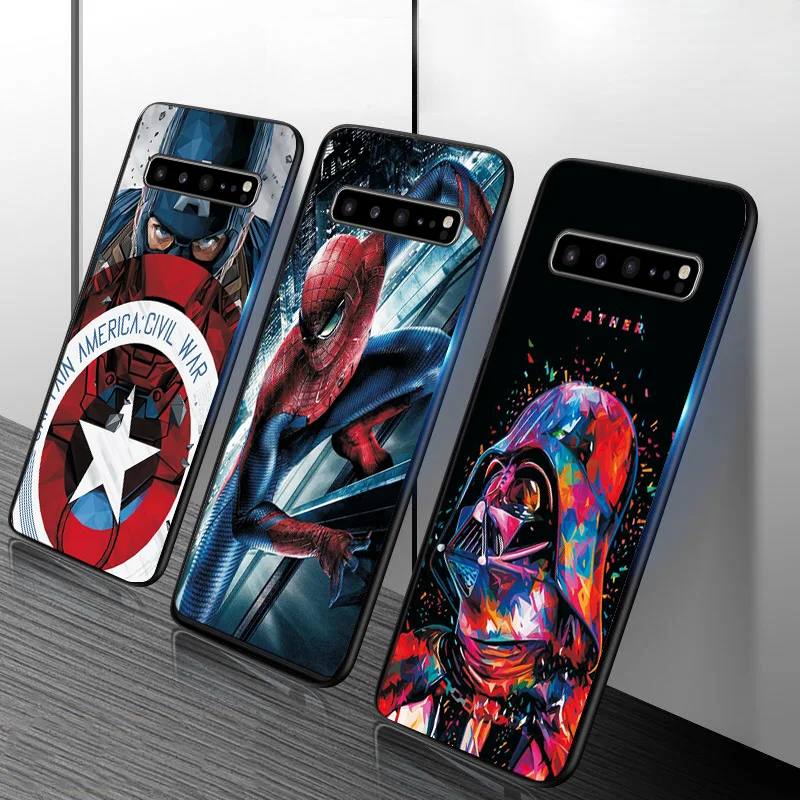 Человек-паук Дэдпул для samsung Galaxy S10 5G S10E чехол S10 Lite Plus черный ТПУ чехол для телефона для samsung S7 Edge S8 S9 Plus чехол