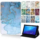 Универсальный чехол для планшета Sony Xperia Z3 Tablet Compact 8,0 дюймаZ4 Tablet 10,1 дюйма, кожаный защитный чехол с защитой от падения и бесплатным стилусом