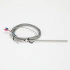 Отличный Температурный датчик K-типа, термопара из нержавеющей стали, длина кабеля 3 м, резьба M8, длина зонда 50 мм100 мм150 мм200 мм