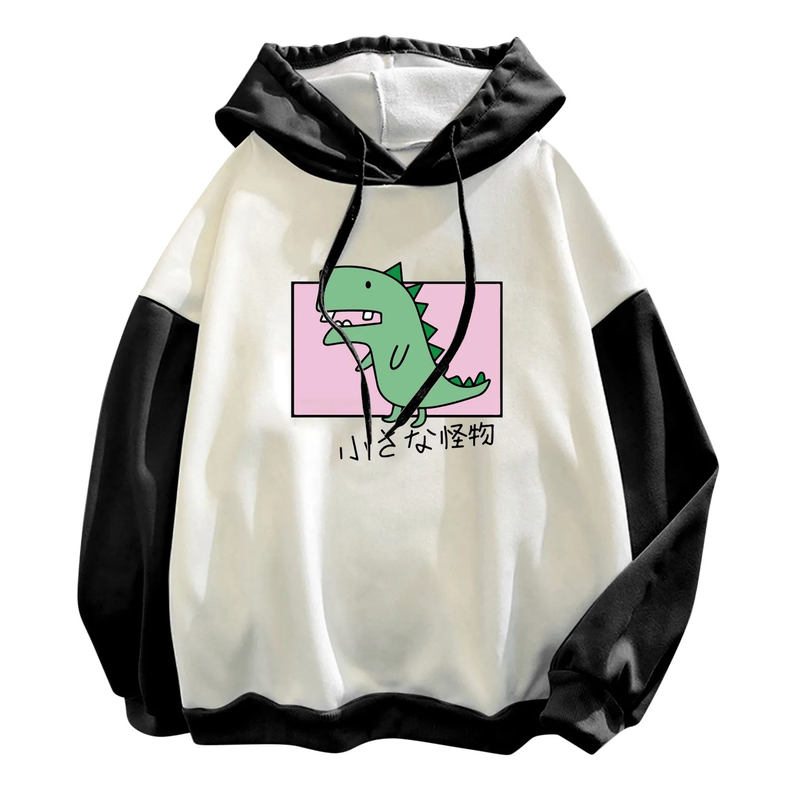 58# Cartoon Print Hoodies Women Hooded Long Sleeve Autumn Winter Sweatshirts Harajuku Kawaii Tops Oversize Pullover Streetwear