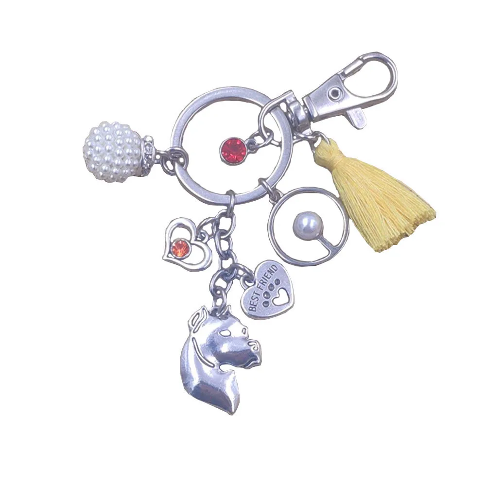 Dogo Аргентина собака животное особый цвет солнце стиль новый брелок животные