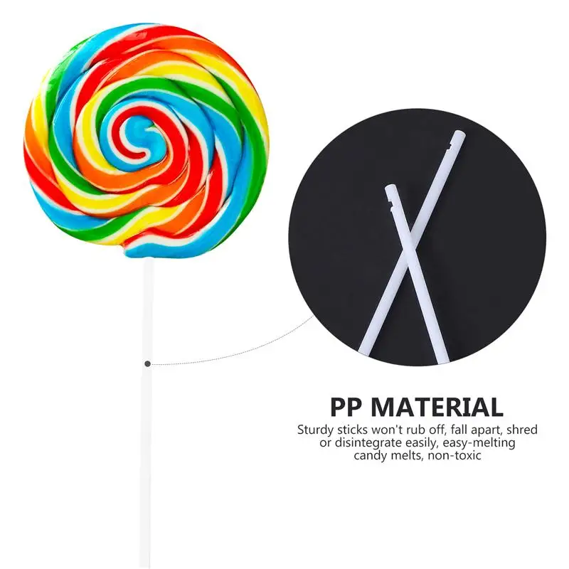 60 шт. поп палочки для торта 15 см пастельные цвета кухонные пластиковые ручки