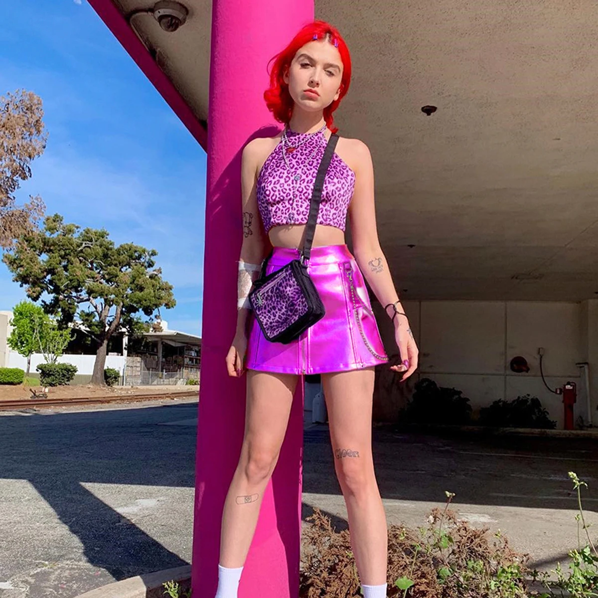 Женская облегающая мини юбка винтажная эластичная карандаш с высокой талией и