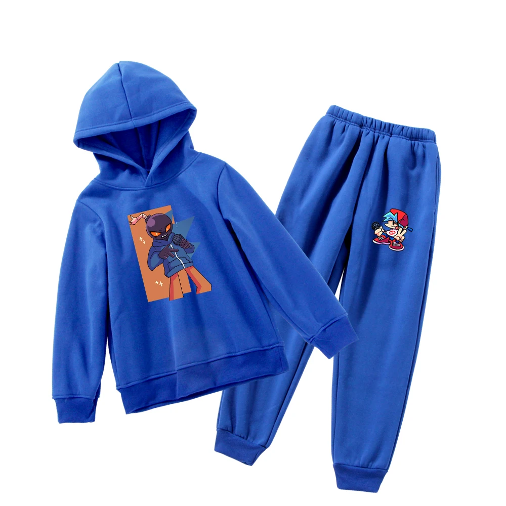 

Friday Night Funkin Children Sportswear Tracksuit 2pcs/ Set Sweatshirt and Sweatpants Boys Girls Streetwear Harajuku Suit