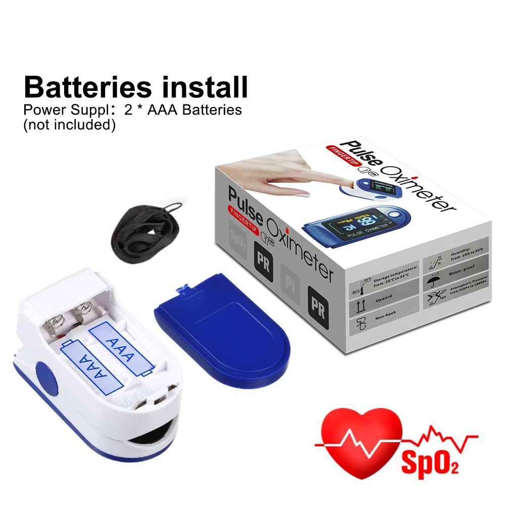 Пульсоксиметр Пальчиковый для измерения пульса и уровня кислорода в крови |