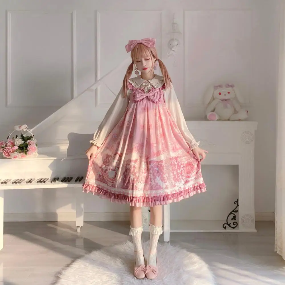 

Lolita dress sweet lolita Doll And Paper Crane Jsk dress retro victorian dress kawaii girl gothic lolita