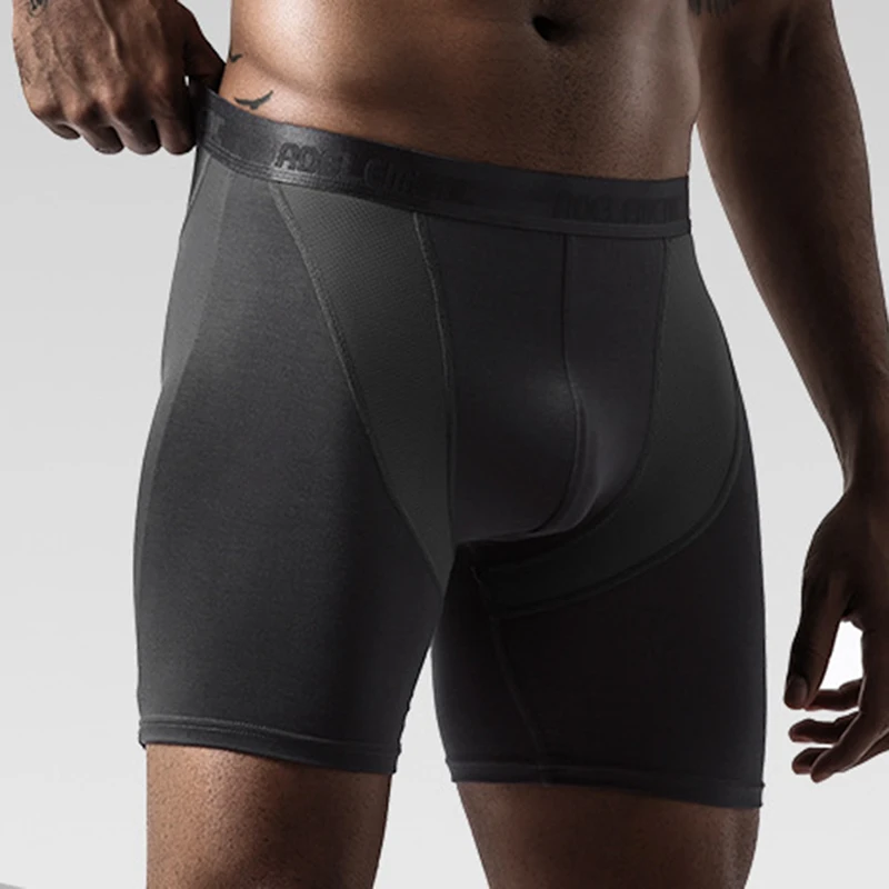 

Men's Sport Mid Rise Boxer Briefs Breathable Pants Breathable Shorts Underwear High Quality Elastic Wholesale Boxers Briefs