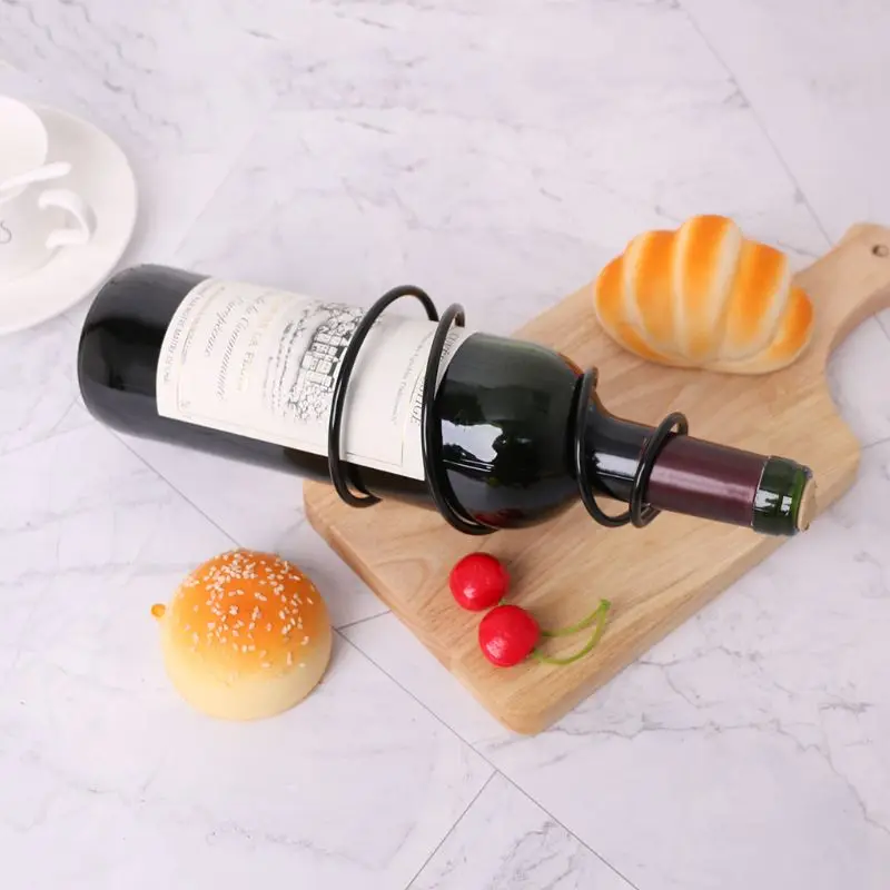 1 шт. настенная железная стойка для винных бутылок|Винные шкафы| |