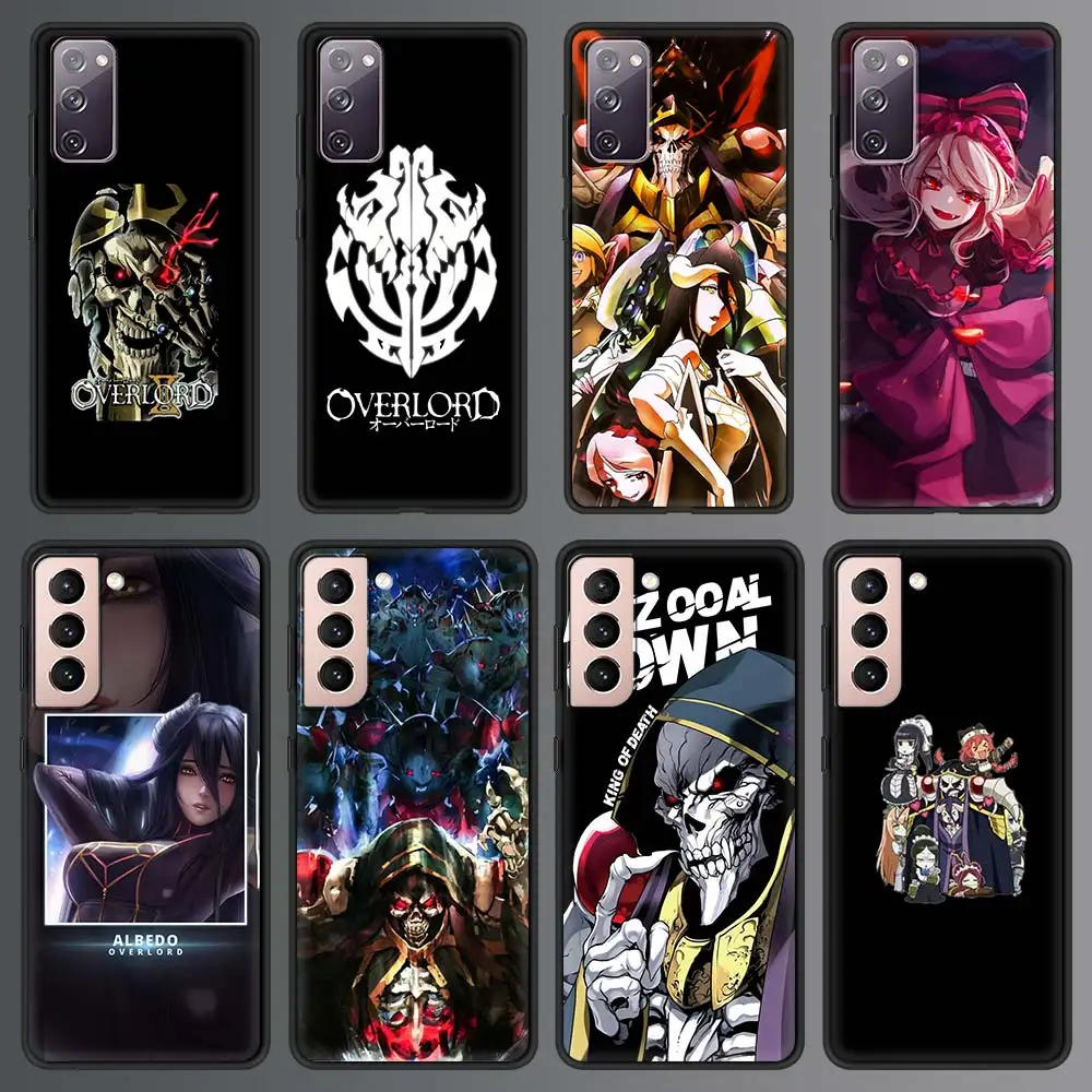 

Overlord Anime Case For Samsung Galaxy S21 Ultra S20 FE S10 S9 Plus S10E S8 Soft Silicone Black Phone Cover TPU Shell