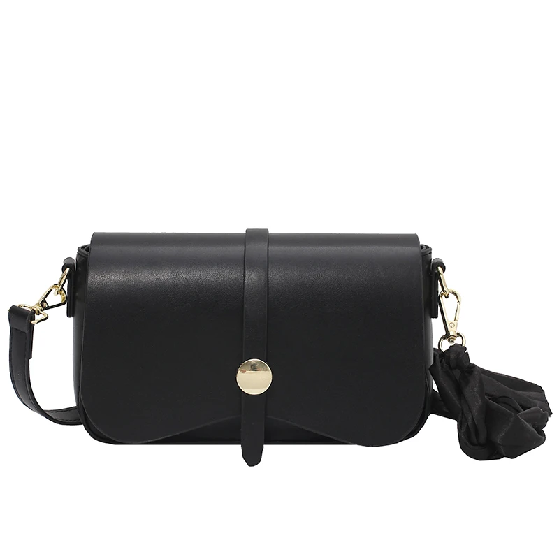 

Elegant Female Square Crossbody bag 2021 New Quality PU Leather Women's Designer Handbag Ribbon Chain Shoulder Messenger Bag