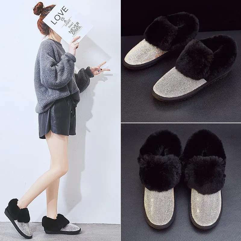 Зимние женские ботильоны в австралийском стиле Серебристые зимние ботинки