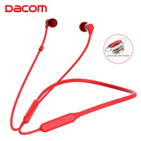 dacom l06 hd sound neckband magnetic bloototh bluetooth earphone wireless headphones sport bass in ear phone stereo headset buds