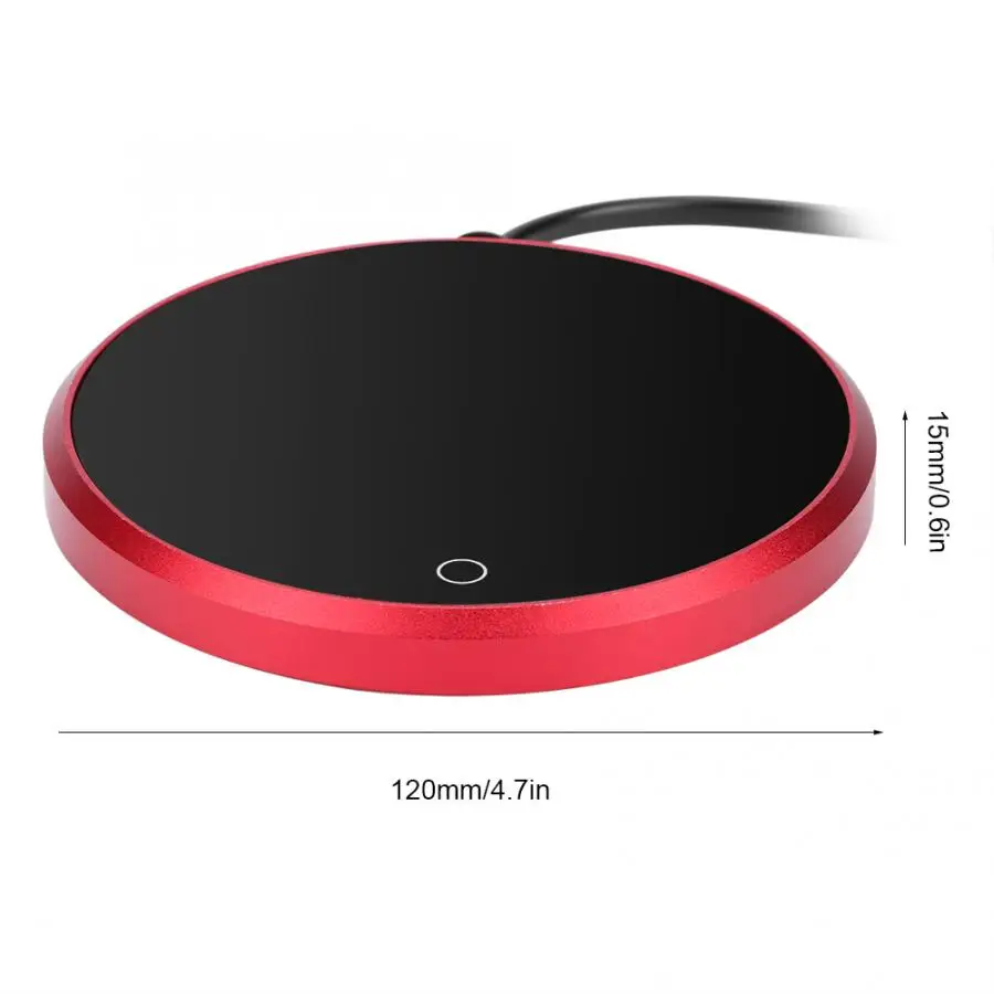 Умная электрическая чашка с подогревом сенсорным экраном водонепроницаемая 15 Вт