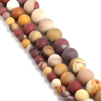 1pcs 8mm frosting stone loose%c2%a0beads 15 inches lucky natural healing spirituality bless ruyi gemstone