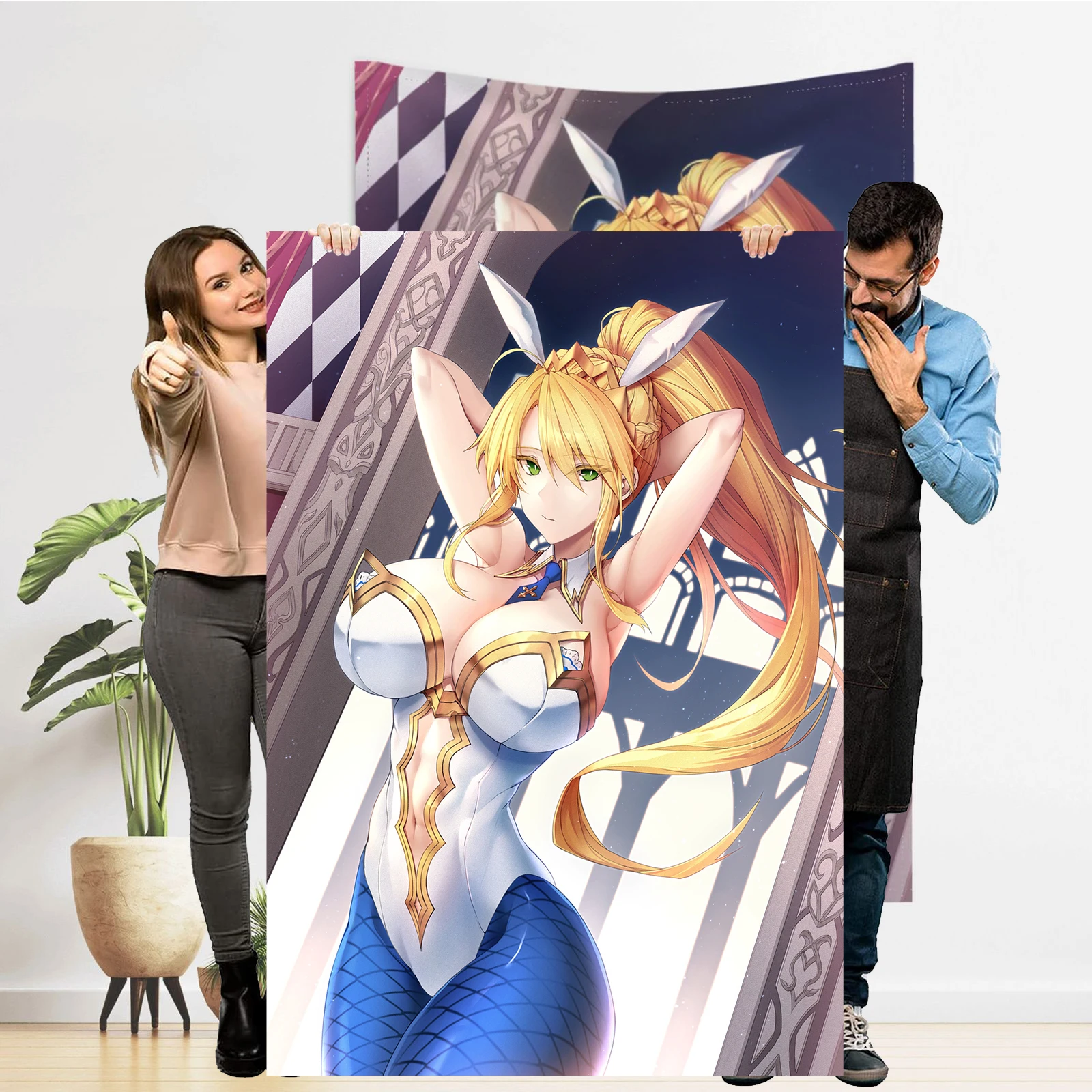 

Fate Grand Order Poster Tapestry Hentai Anime Altria Wall Hanging Artist CG Tapestries Sexy Adult Tapestrys H Doujinshi Tapestr