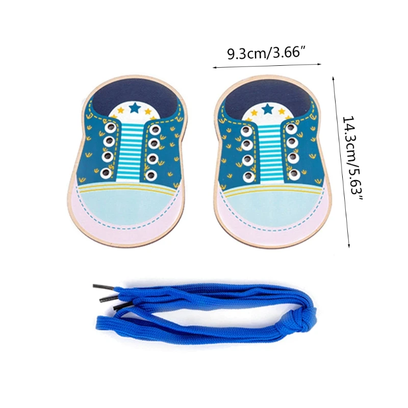 

Kids Brain Training Portable Wear Shoelaces Toys Learning Board Portable Simple Game Toys Children's Interactive
