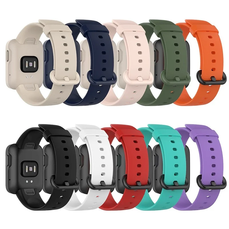 

Ремешок силиконовый для Xiaomi Mi Watch Lite, сменный Браслет для спортивных смарт-часов RedMi