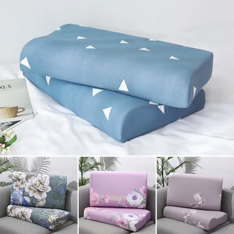 

50*30cm/60*40cm Cotton Pillowcase Comfortable Bedroom Sleeping Memory Foam Latex Pillows Case Adult Kids Pillow Cover