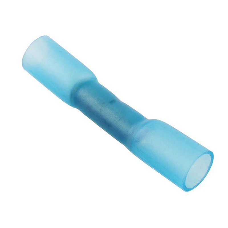 New 50x синий термоусадочный стыковый провод электрический обжимной разъем 14 16 AWG