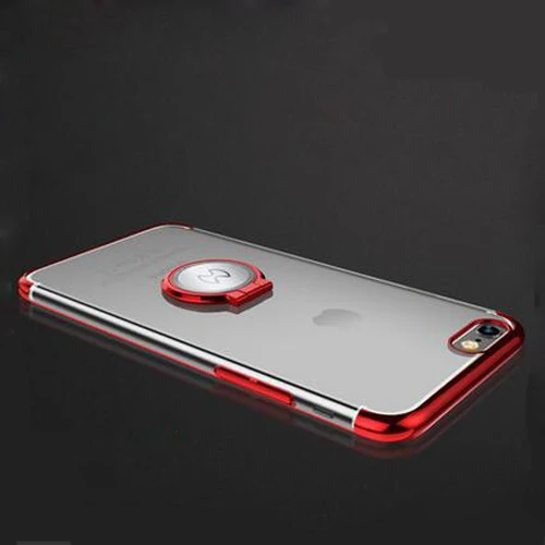 Для iPhone X 7/8 7/8Plus чехол для телефона Xundd Прозрачный жесткий чехол из поликарбоната с изображением защитный чехол-накладка на заднюю панель для iPhone 6 6s чехол Funda с защитой от повреждений и кольцом держателем - Цвет: red