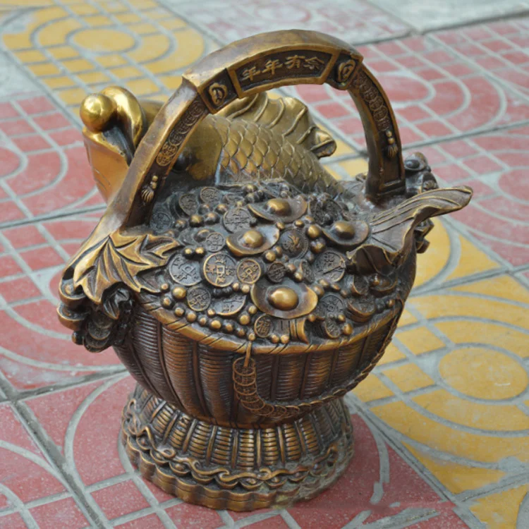 

LAOJUNLU More Than A Year Lucky Fortune Crafts Metal Ornaments