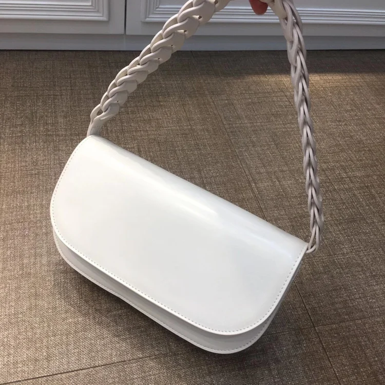 

Bag women's bag new 2021 Messenger Shoulder Bag twist woven cowhide handbag