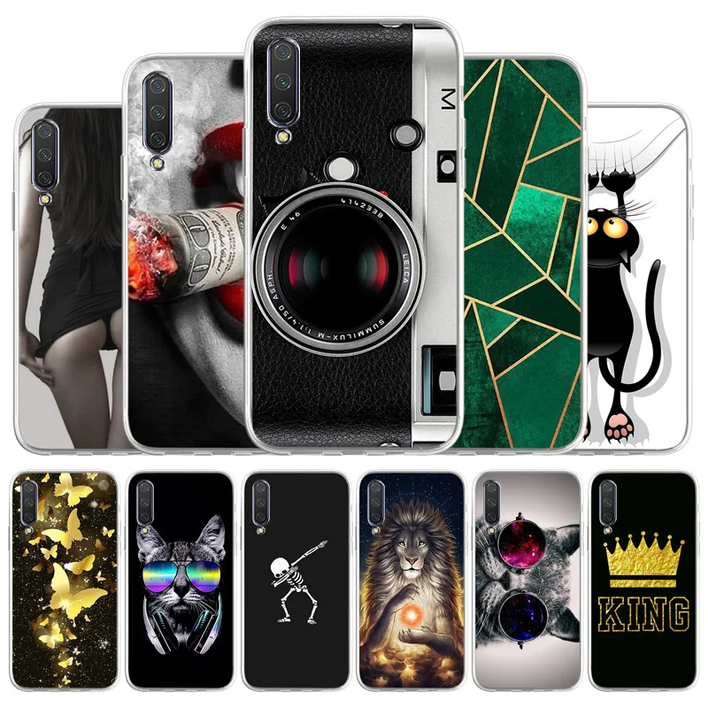 

Silicone TPU Soft Phone Case For Xiaomi Mi CC9e Case Capa On Xiaomi Mi A3 Cover Mi CC9e 6.01 inch Back Cover Fundas Cute Cartoon