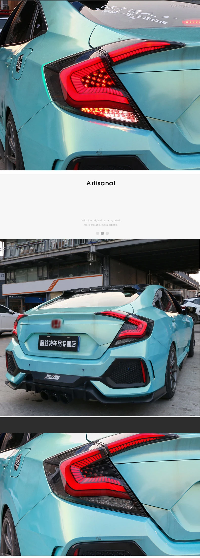 Автомобильный Стайлинг задний фонарь чехол для Honda Civic задние фонари- для Civic светодиодный задний фонарь светодиодный фонарь