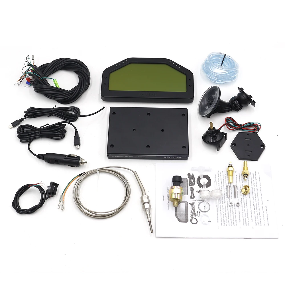 12 В DPU ралли датчик цифровой ЖК-дисплей гоночная приборная панель Датчик Bluetooth