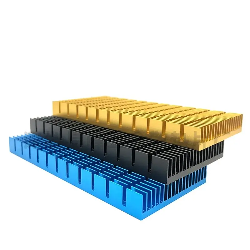 Алюминиевый радиатор высокой мощности сделай сам синий/черный/золотой 120*52*11 мм