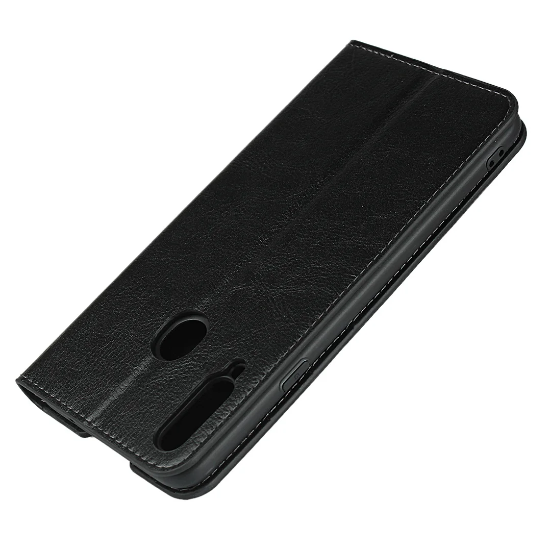 For Samsung Galaxy A20s Case 6.5" Premium Natural Genuine Flip Leather Skin Wallet Book Cover A207F Phone | Мобильные телефоны