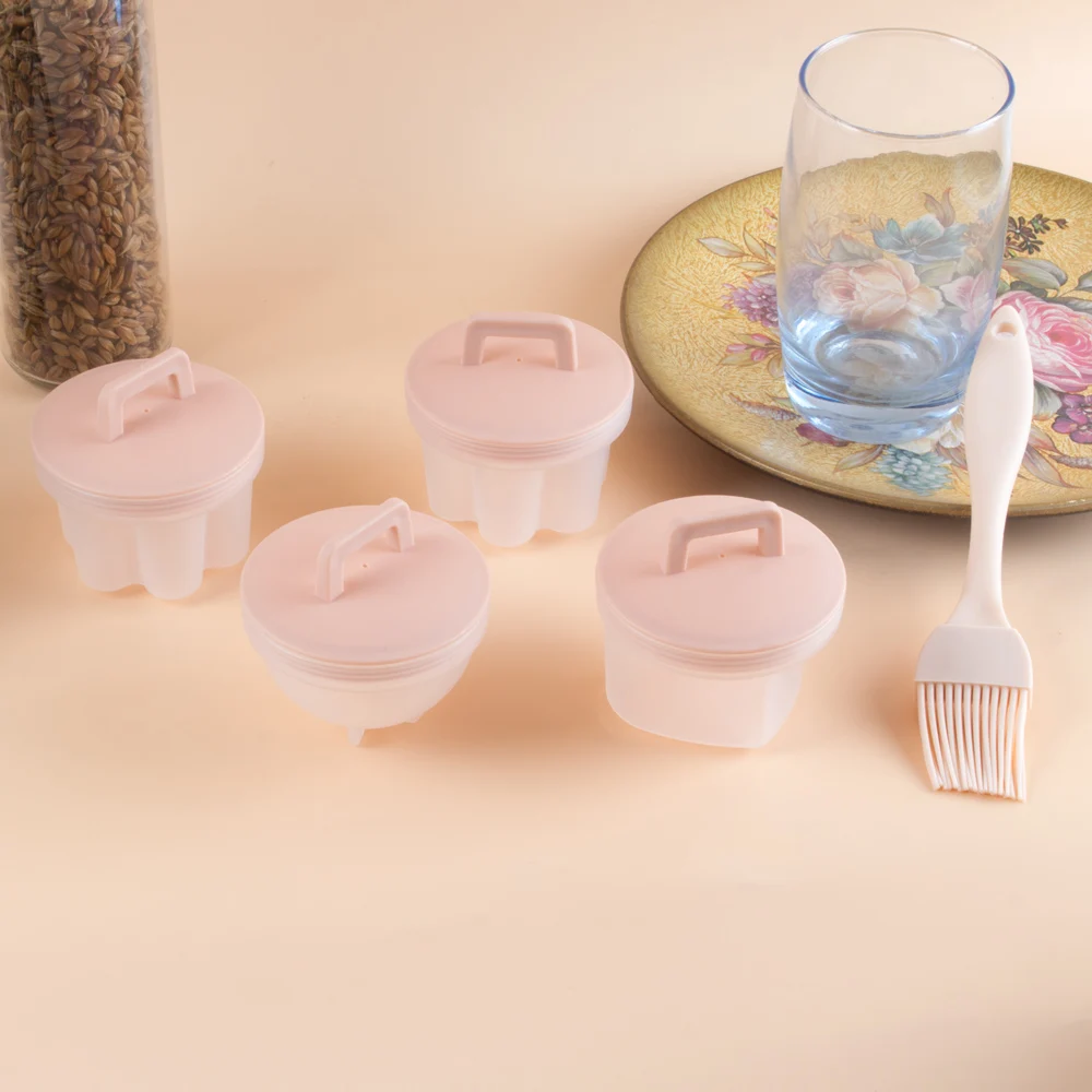 4 шт. кухонные инструменты для яиц милое яйцо браконьерка пластиковый котел форма