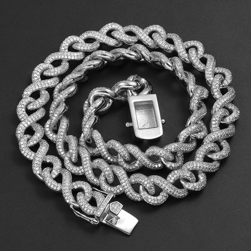 Новый индивидуальный дизайн Iced Out цепочка со Стразами Ожерелье Медь