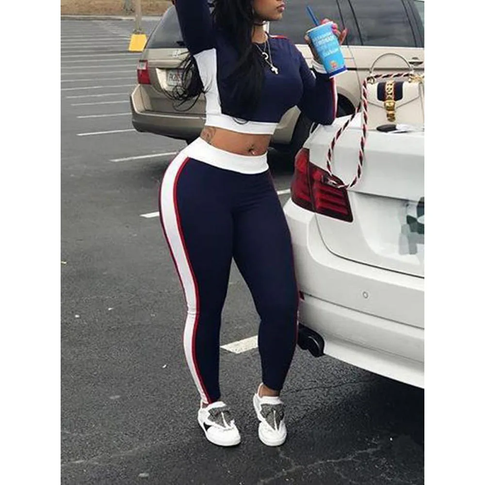 Сексуальный женский спортивный комплект для йоги короткий топ с длинными