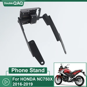 for honda nc 750x nc750 2016 2019 motorcycle accessories phone stand mobile phone holder gps plate bracket free global shipping