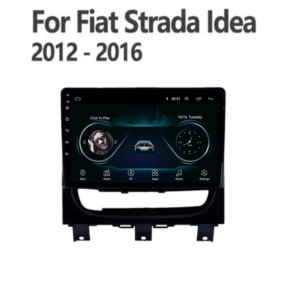 

Автомагнитола 2 din для Fiat Strada Idea 128-11,0, 6G, 2012 ГГц, Android 2016