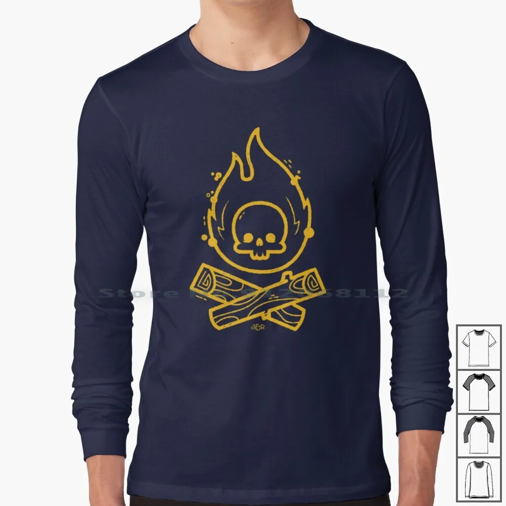 

Camp Or Die Long Sleeve T Shirt Camping Skull Forest Outdoorsy Skull And Crossbones Fire Camp Hipster Fire Skull Street Wear
