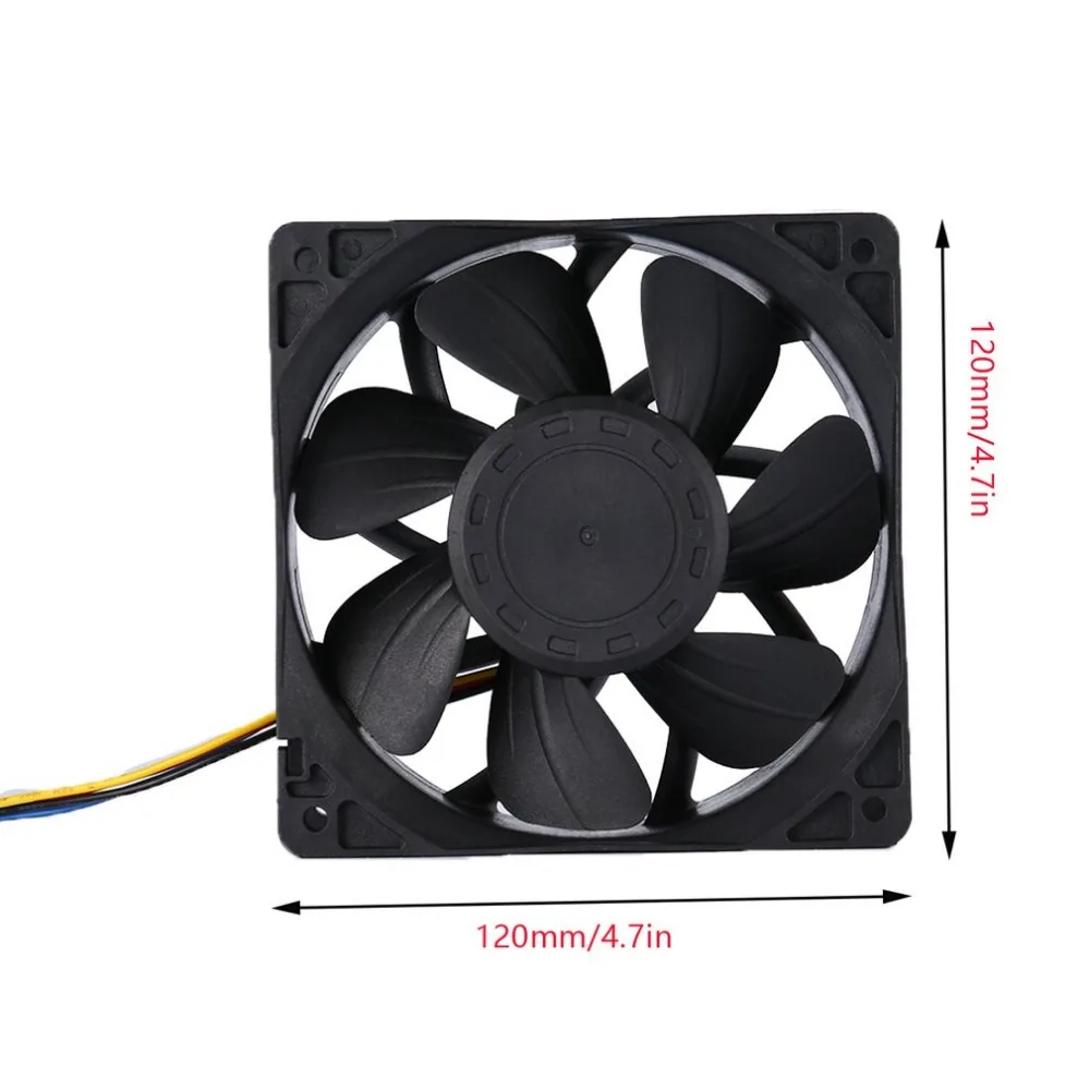 LESHP 7500 об/мин DC12V 5.0A Майнер охлаждающий вентилятор для Antminer Bitmain S7 S9 4-контактный разъем бесщеточный Замена охладитель низкая Шум