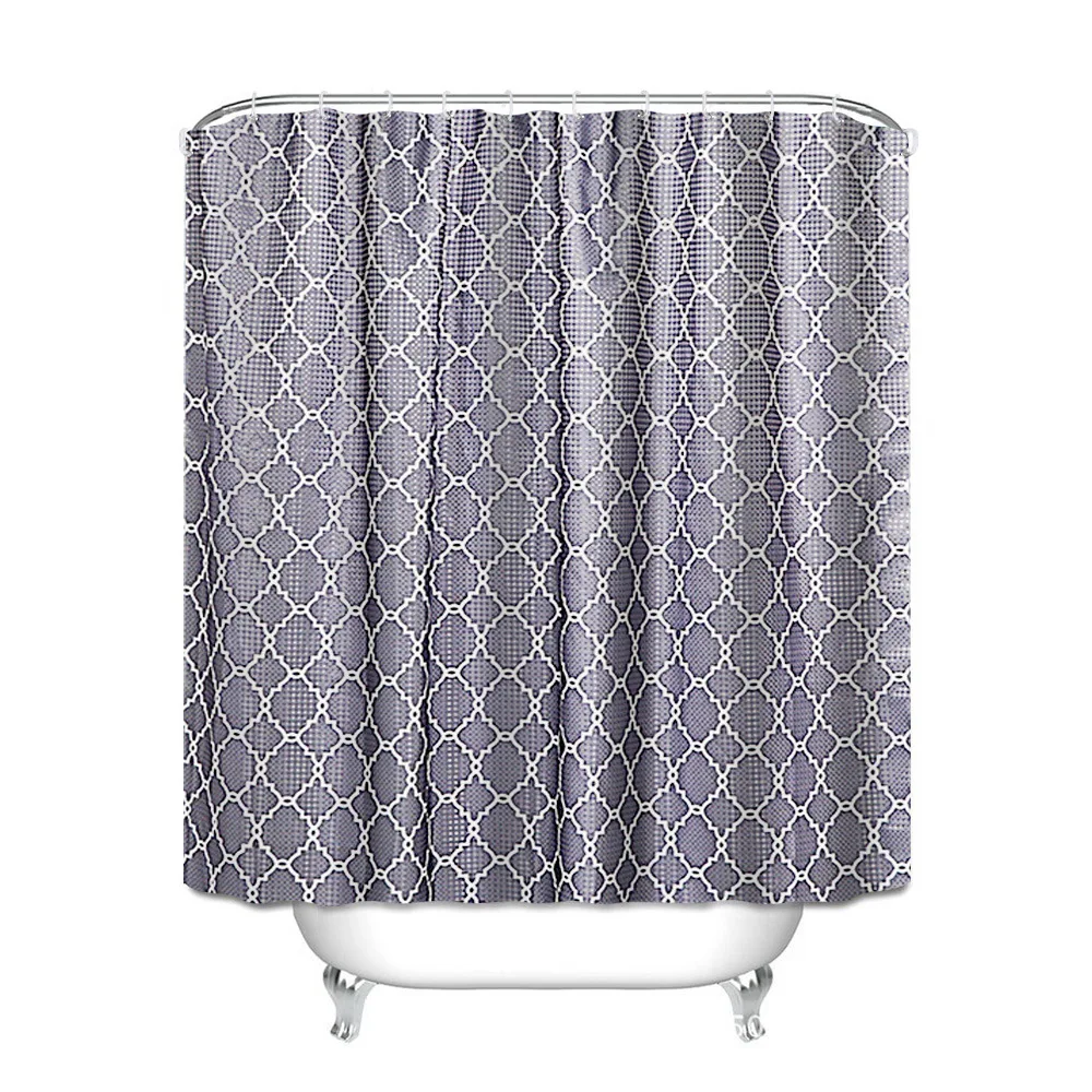 

Modern Concise Style Shower Curtain 180x180cm Waterproof Moisture-proof Bath Screens Kitchen Curtains Bathroom Curtain Decor