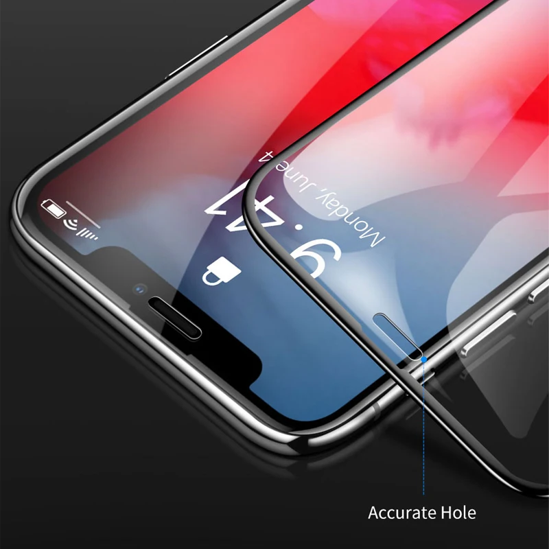Закаленное стекло для IPhone 11 Pro Max 7 8 XR Xs полное покрытие Защитное экрана 6S Plus