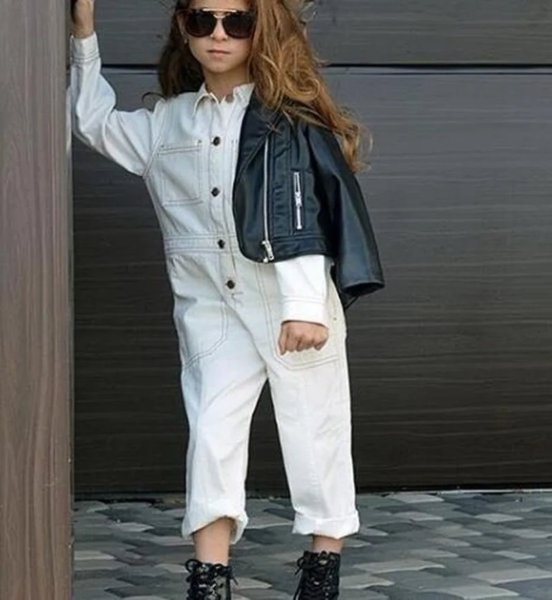 Chifuna детский белый комбинезон для девочек белые штаны детская одежда Комбинезоны