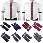 1 пара эластичных манжет на рубашку для мужчин и женщин, регулируемые манжеты на руку, аксессуары для одежды