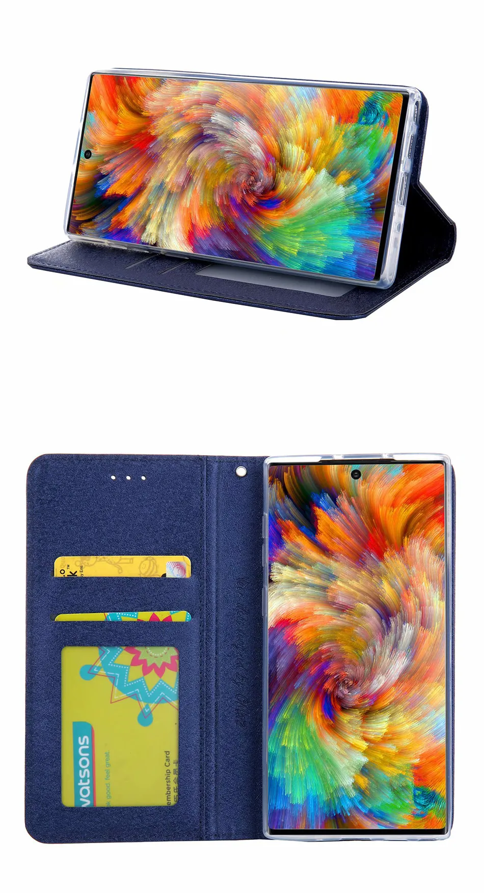 Для Hoesje samsung Note 10 Plus чехол Роскошный кожаный чехол для телефона на samsung Galaxy Note 10 Чехол Флип-бумажник чехол Note 10 10+ чехол