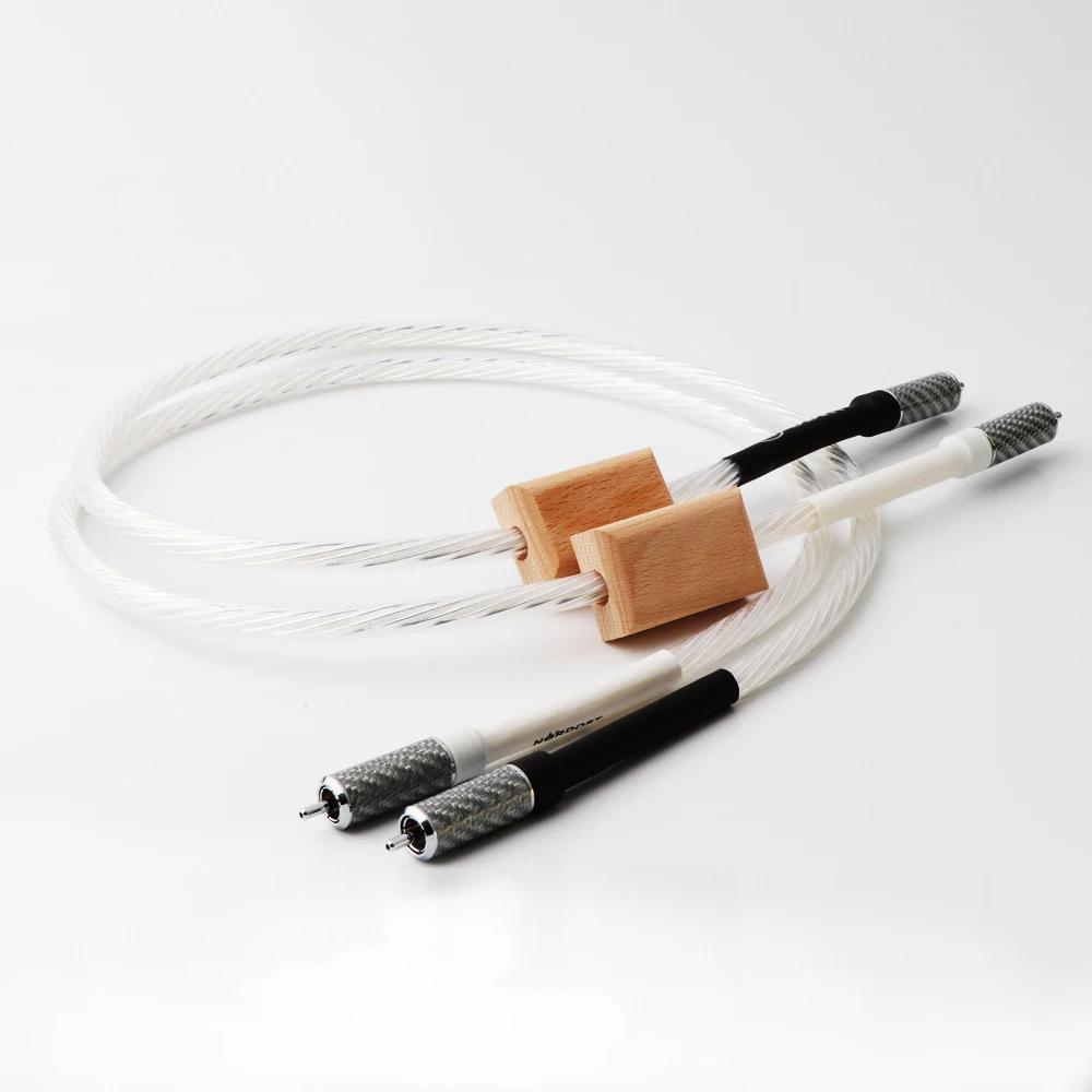 Пара Nordost Odin опорных соединений RCA аудиокабель с разъемом из углеродного волокна