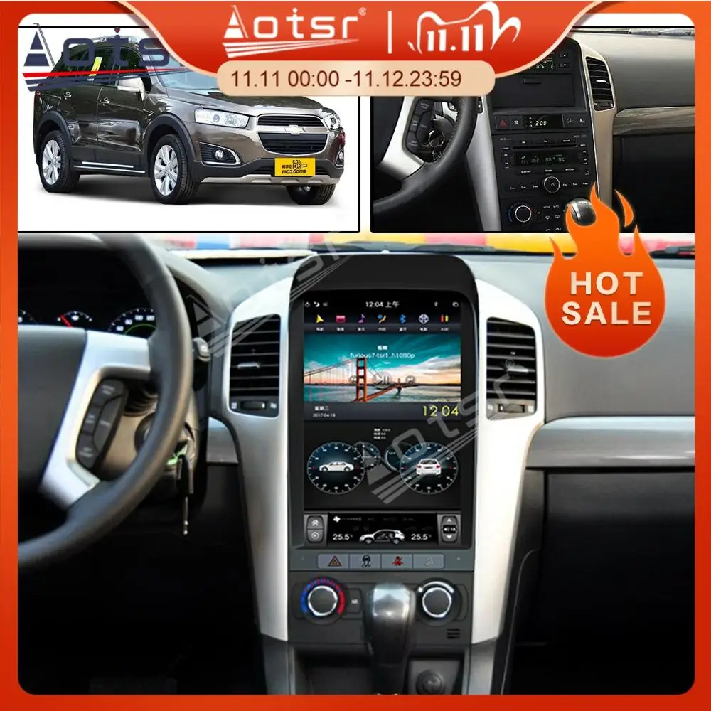 Автомагнитола для chevrolet Captiva 2008-2012 мультимедийный проигрыватель на Android 9 0 4G экран