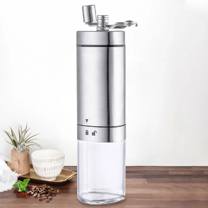 

Portable Mini Coffee Maker Manual Coffee Grinder Stainless Steel Coffee Percolator Portable Washable Pour Over Drip Filte