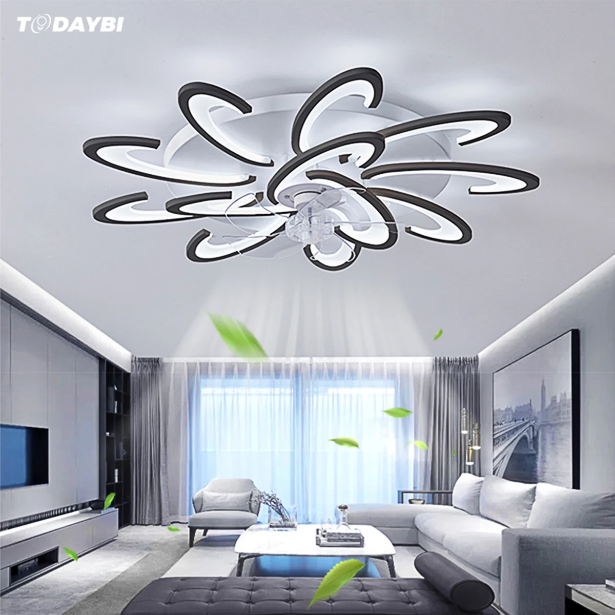 Modern Ceiling Fan Chandeliers Remote Control for Living Room Bedroom Dining Light Ventilador DeTecho Fans Fixture | Освещение