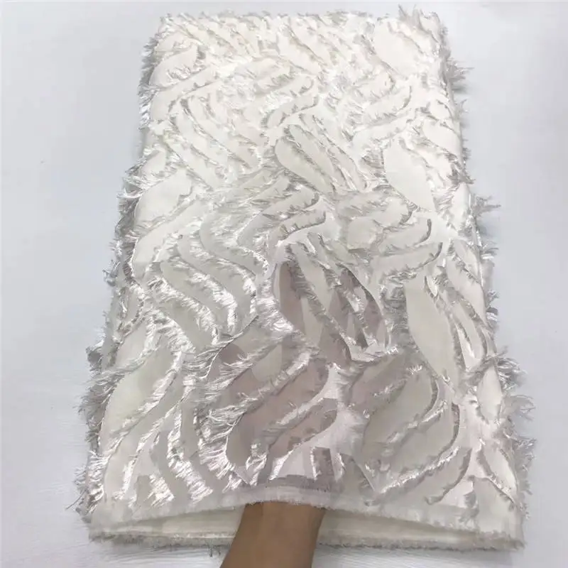 Новая африканская кружевная ткань 2019 бисером 3D круги французский Тюль с шифоном