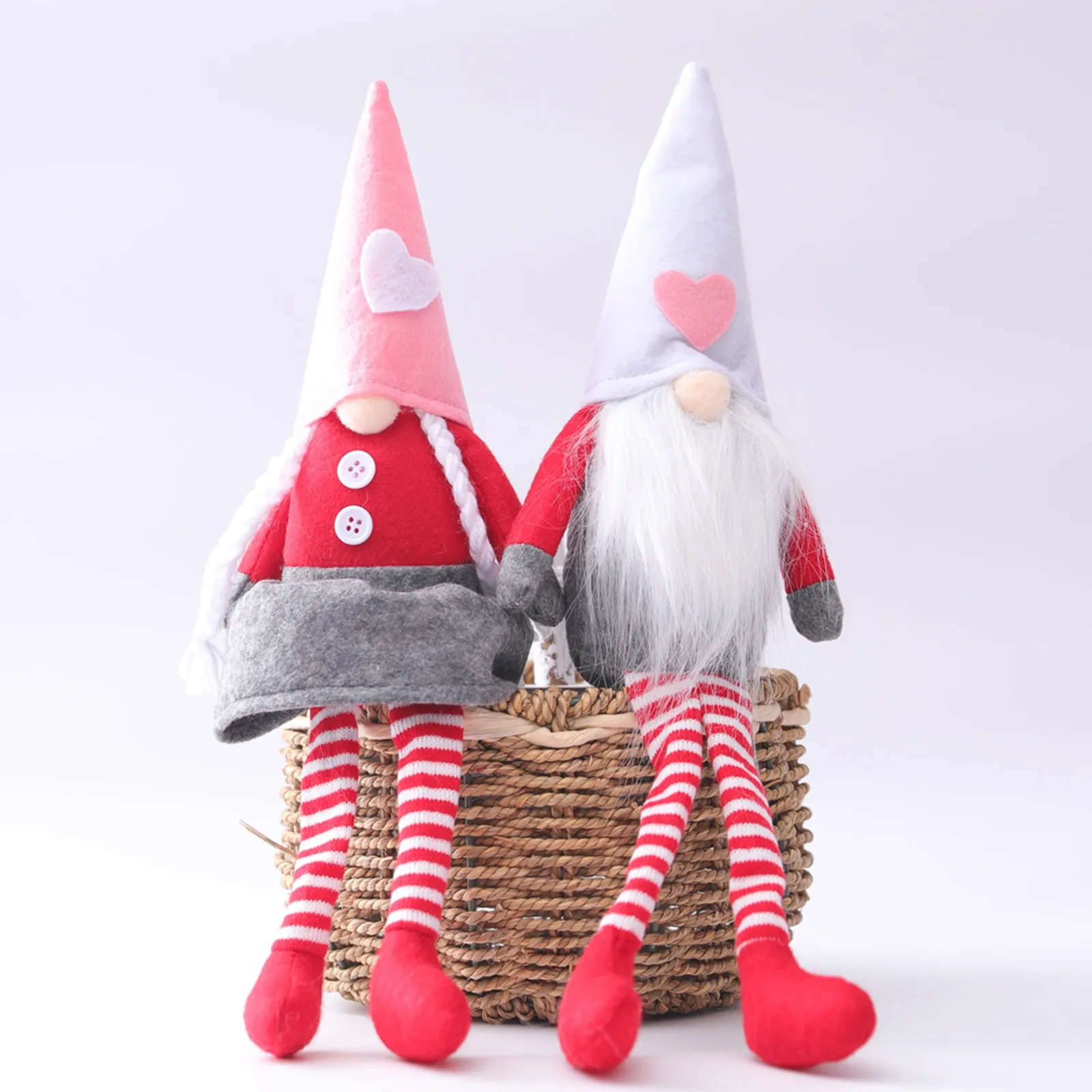 2 шт. визуально удлиняющие ноги томте куклы для Дня Святого Валентина