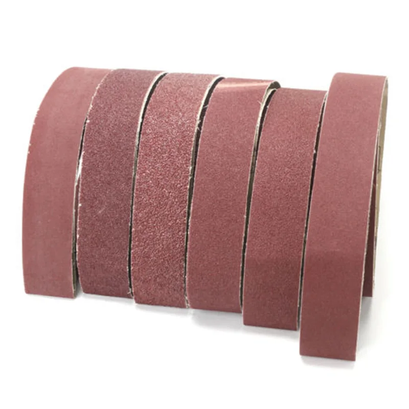

6PCS 36/40/60/80/120/150 Grit Sanding Belts Aluminium Oxide Sander Bands 182*5cm
